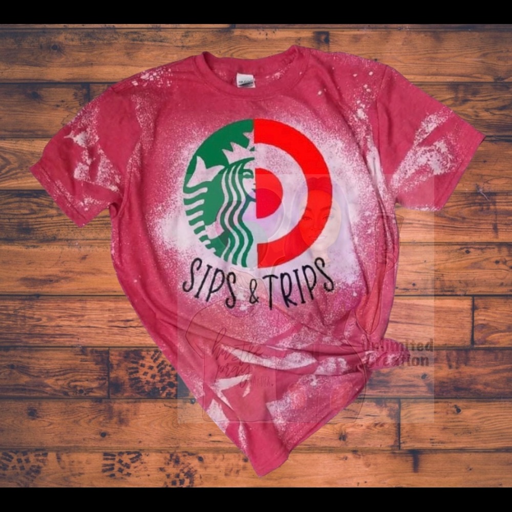 Bleached customized Starbucks and target